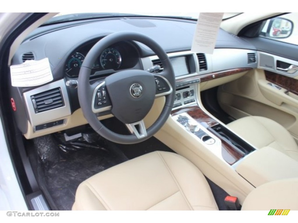 Barley/Warm Charcoal Interior 2015 Jaguar XF 2.0T Premium Photo #101708102