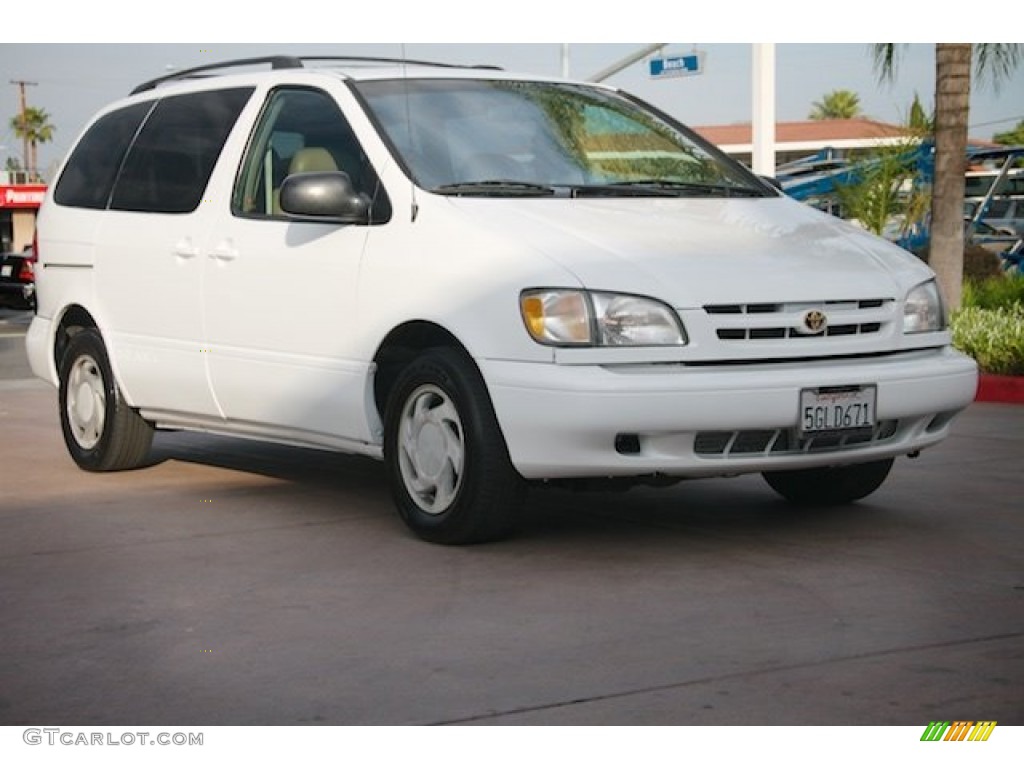 2000 Sienna XLE - Super White / Oak photo #1