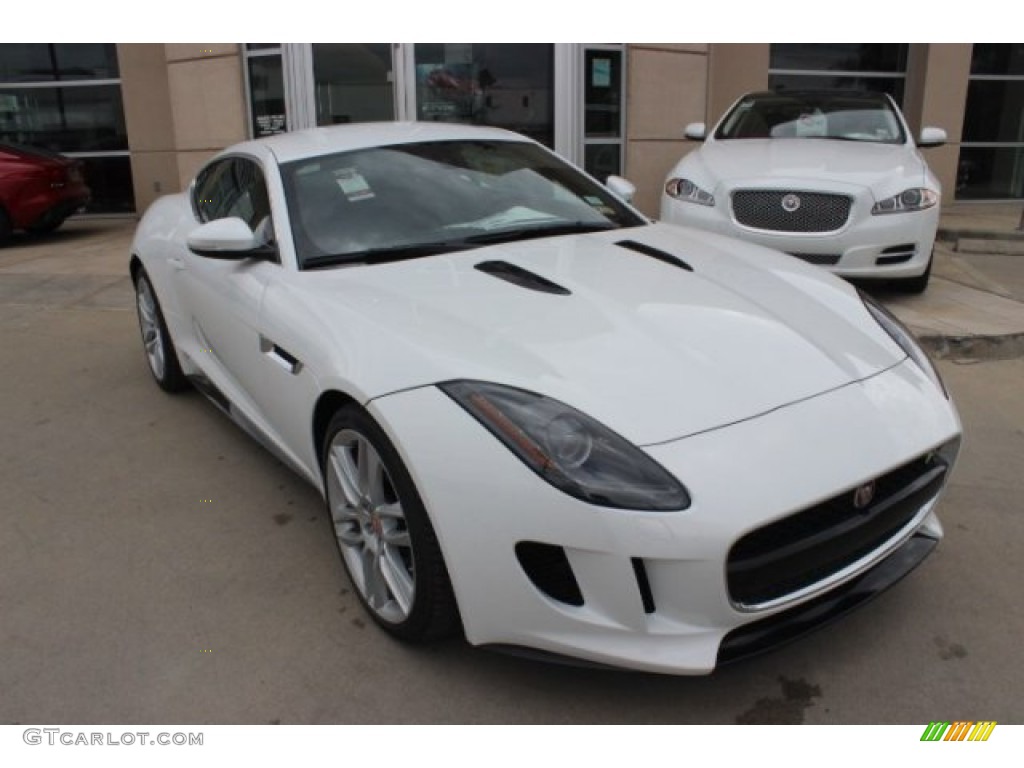 Polaris White 2015 Jaguar F-TYPE R Coupe Exterior Photo #101708738