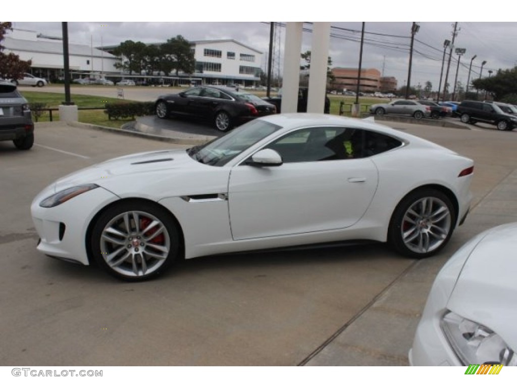 Polaris White 2015 Jaguar F-TYPE R Coupe Exterior Photo #101708774