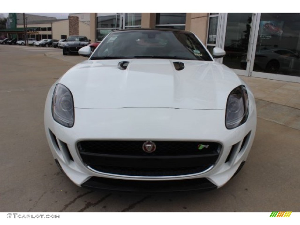 Polaris White 2015 Jaguar F-TYPE R Coupe Exterior Photo #101709068