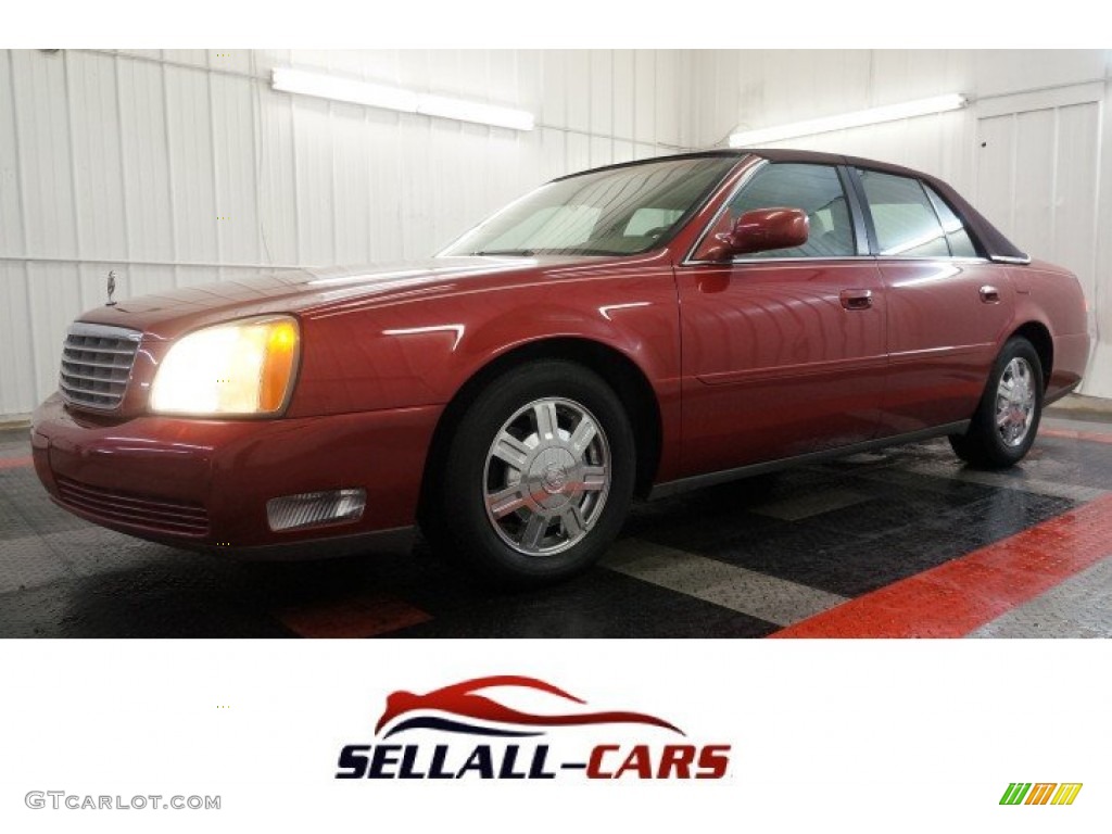 2003 DeVille Sedan - Crimson Red Pearl / Dark Gray photo #1