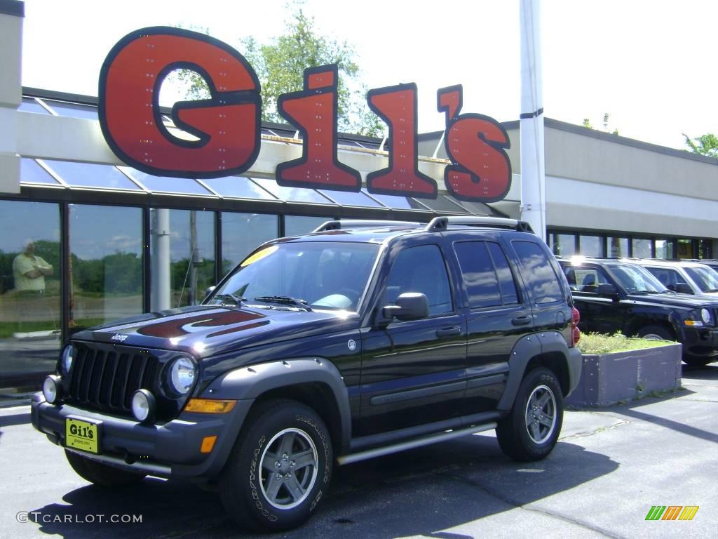 2006 Liberty Renegade 4x4 - Black / Medium Slate Gray photo #1