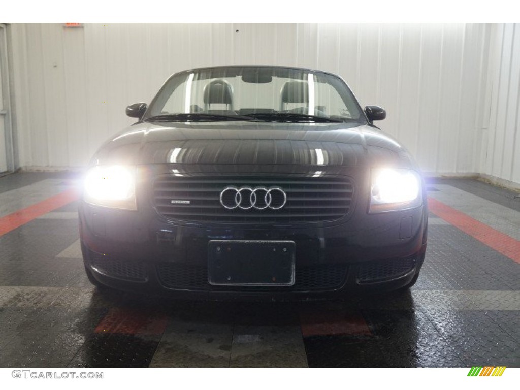2001 TT 1.8T quattro Roadster - Brilliant Black / Aviator Grey photo #4