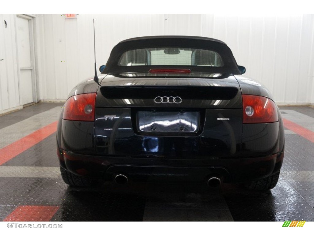 2001 TT 1.8T quattro Roadster - Brilliant Black / Aviator Grey photo #9