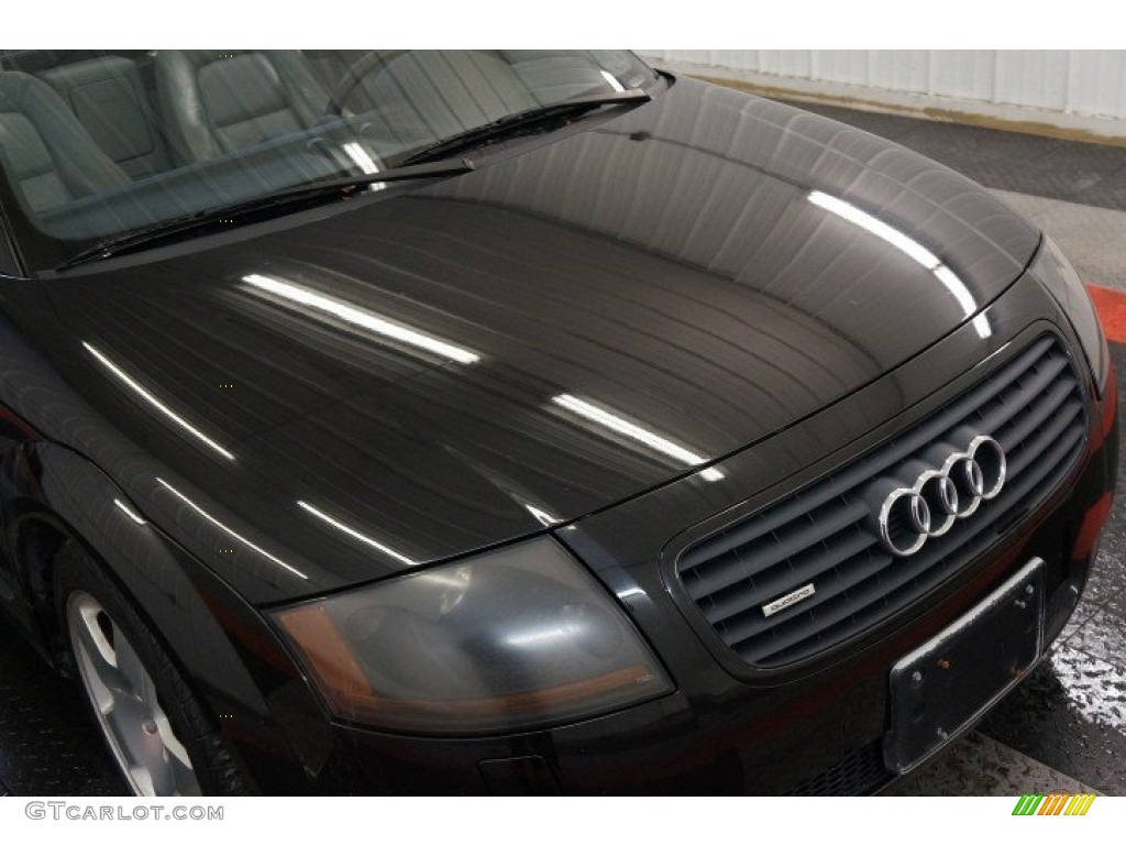 2001 TT 1.8T quattro Roadster - Brilliant Black / Aviator Grey photo #40