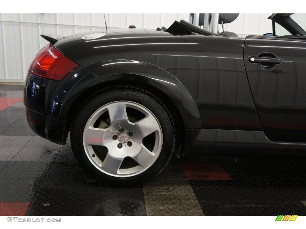 2001 TT 1.8T quattro Roadster - Brilliant Black / Aviator Grey photo #45
