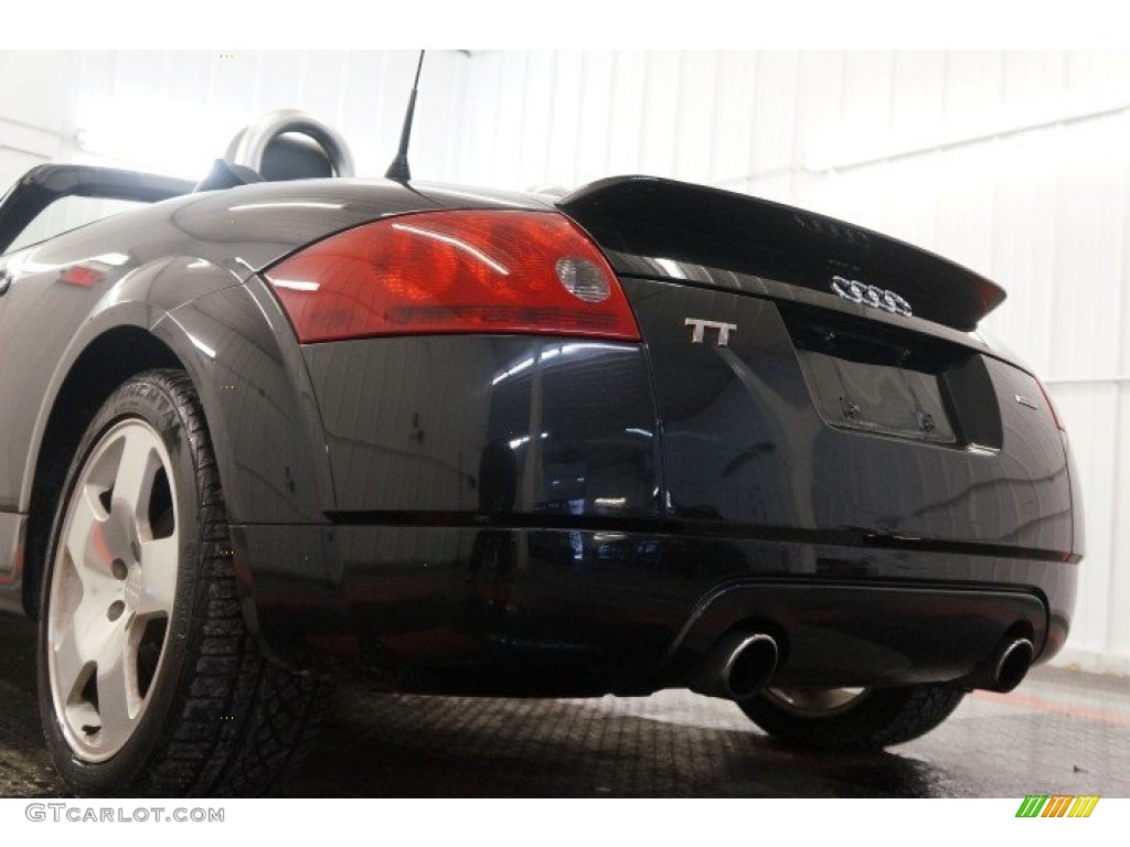 2001 TT 1.8T quattro Roadster - Brilliant Black / Aviator Grey photo #50