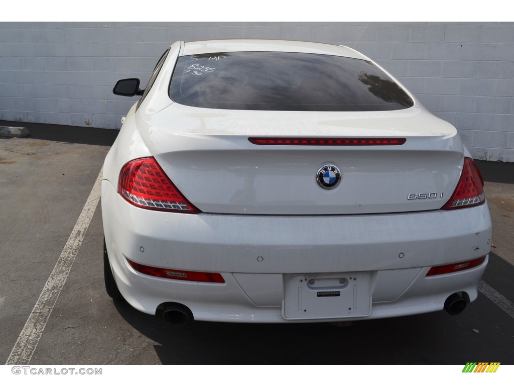 2010 6 Series 650i Coupe - Alpine White / Black photo #5