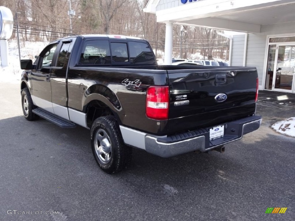 2006 F150 XLT SuperCab 4x4 - Black / Medium/Dark Flint photo #5