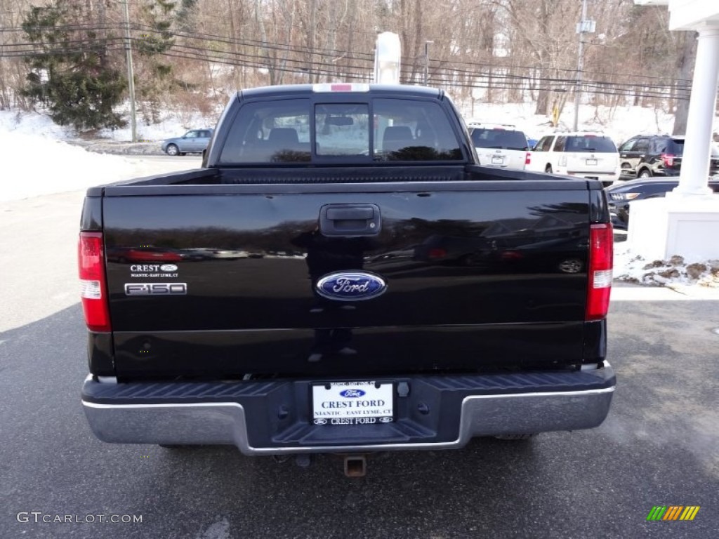2006 F150 XLT SuperCab 4x4 - Black / Medium/Dark Flint photo #6