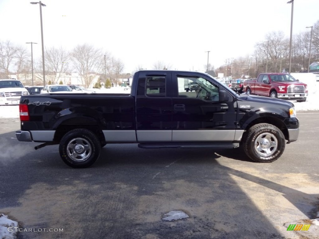 2006 F150 XLT SuperCab 4x4 - Black / Medium/Dark Flint photo #8
