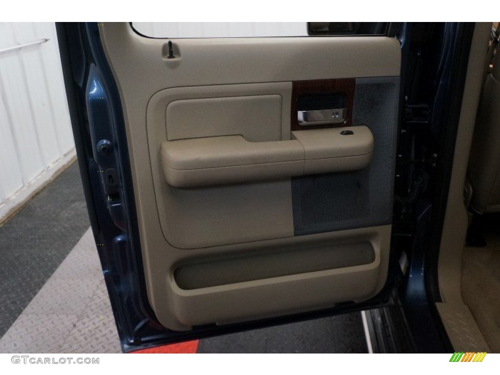 2006 F150 Lariat SuperCrew 4x4 - Medium Wedgewood Blue Metallic / Tan photo #15