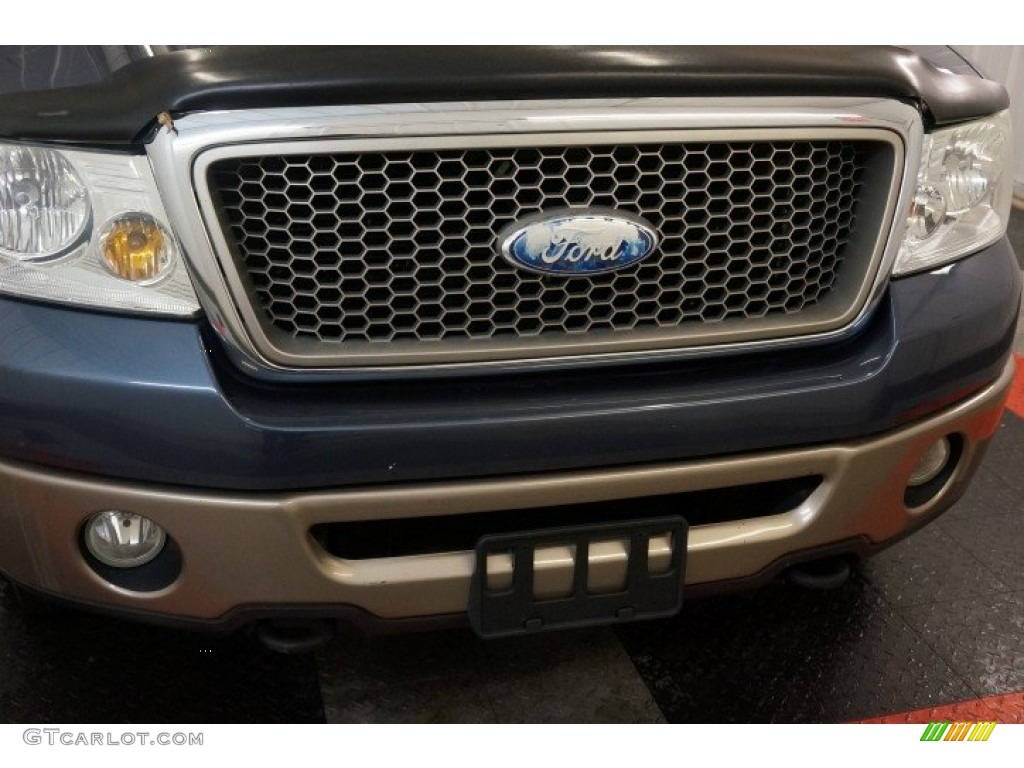 2006 F150 Lariat SuperCrew 4x4 - Medium Wedgewood Blue Metallic / Tan photo #38