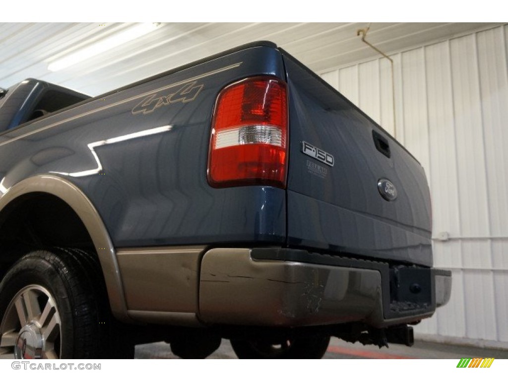 2006 F150 Lariat SuperCrew 4x4 - Medium Wedgewood Blue Metallic / Tan photo #51