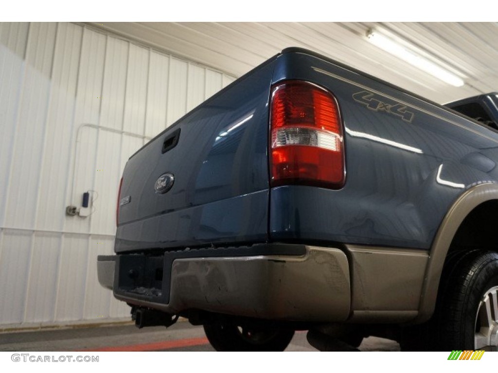 2006 F150 Lariat SuperCrew 4x4 - Medium Wedgewood Blue Metallic / Tan photo #53