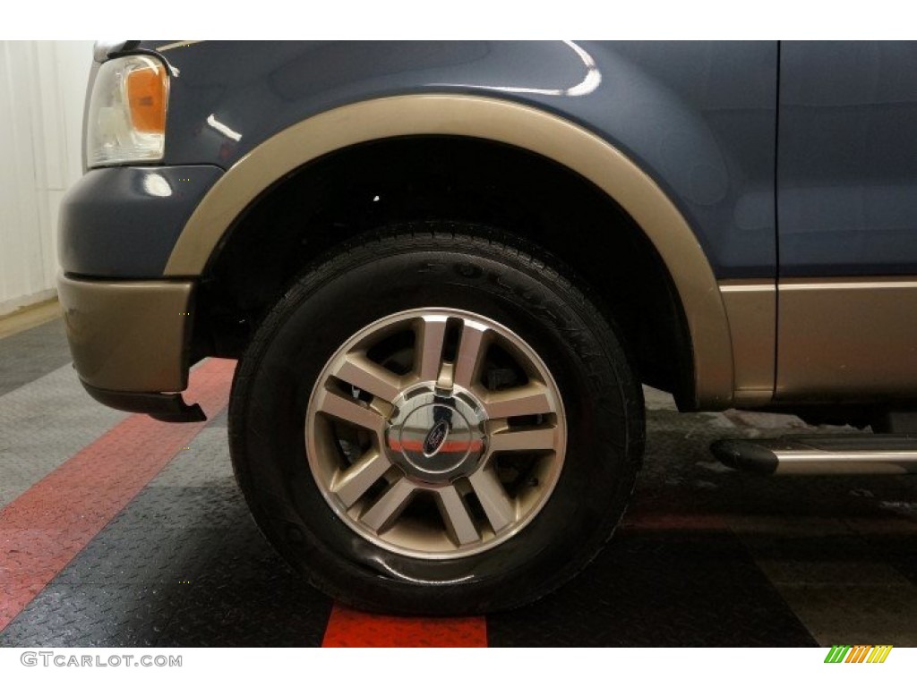 2006 F150 Lariat SuperCrew 4x4 - Medium Wedgewood Blue Metallic / Tan photo #65