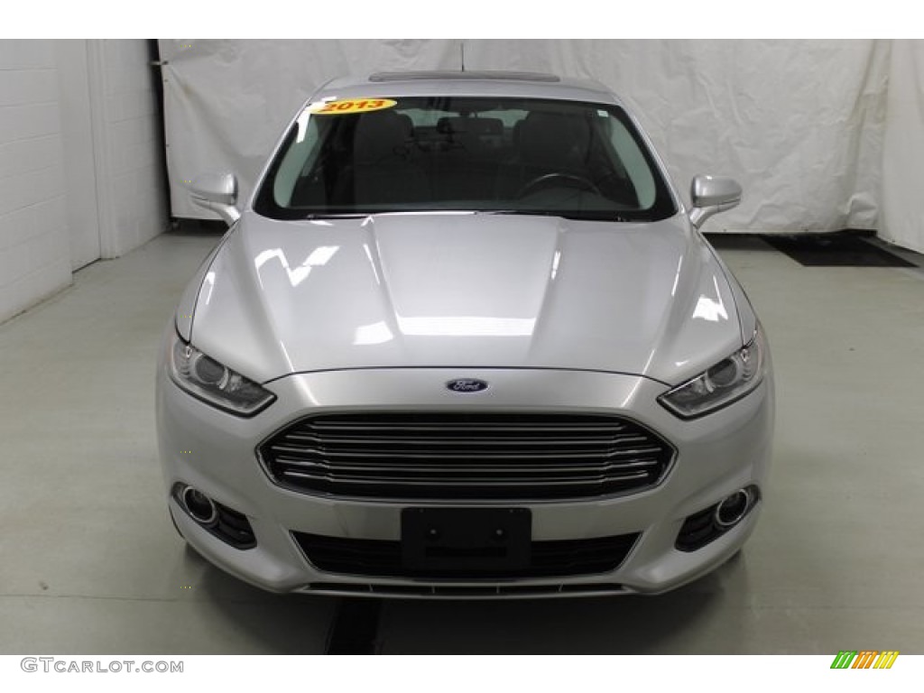 2013 Fusion Titanium - Ingot Silver Metallic / Charcoal Black photo #2