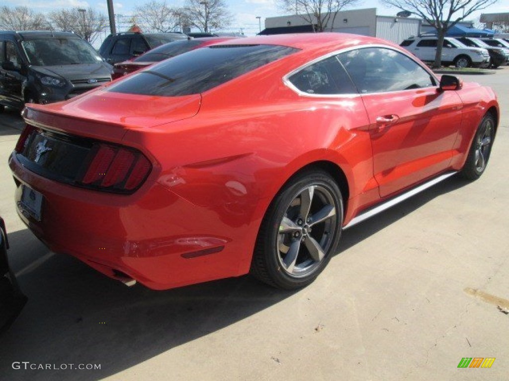 2015 Mustang V6 Coupe - Competition Orange / Ebony photo #8