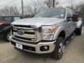 Ingot Silver - F350 Super Duty Lariat Crew Cab 4x4 DRW Photo No. 7