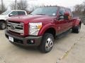 2015 Ruby Red Ford F350 Super Duty Lariat Crew Cab 4x4 DRW  photo #8