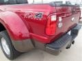 2015 Ruby Red Ford F350 Super Duty Lariat Crew Cab 4x4 DRW  photo #12