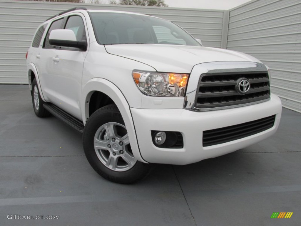 Super White 2015 Toyota Sequoia SR5 Exterior Photo #101725301