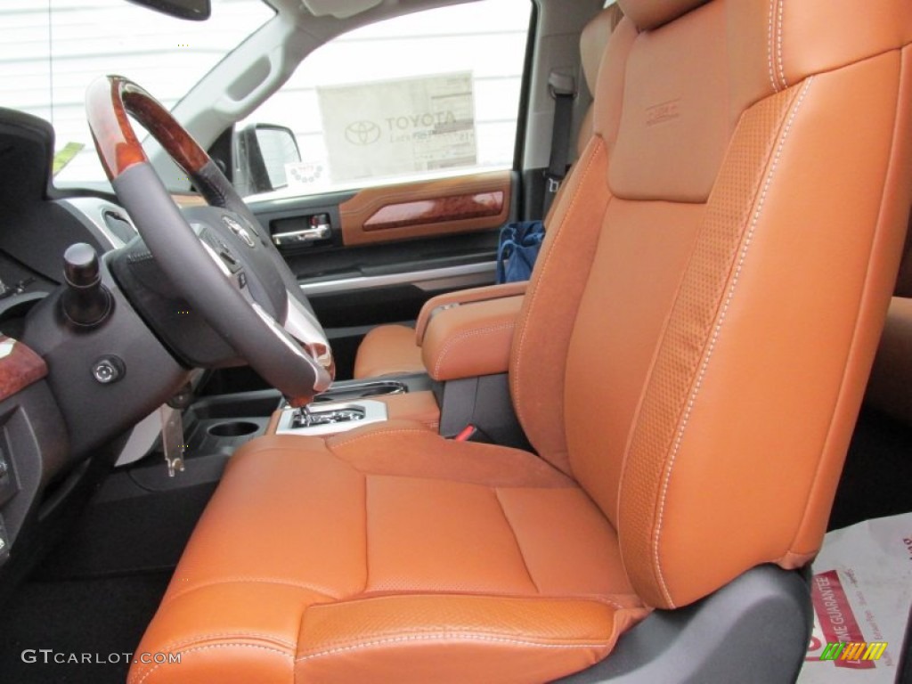 1794 Edition Premium Brown Leather Interior 2015 Toyota Tundra 1794 Edition CrewMax 4x4 Photo #101727090