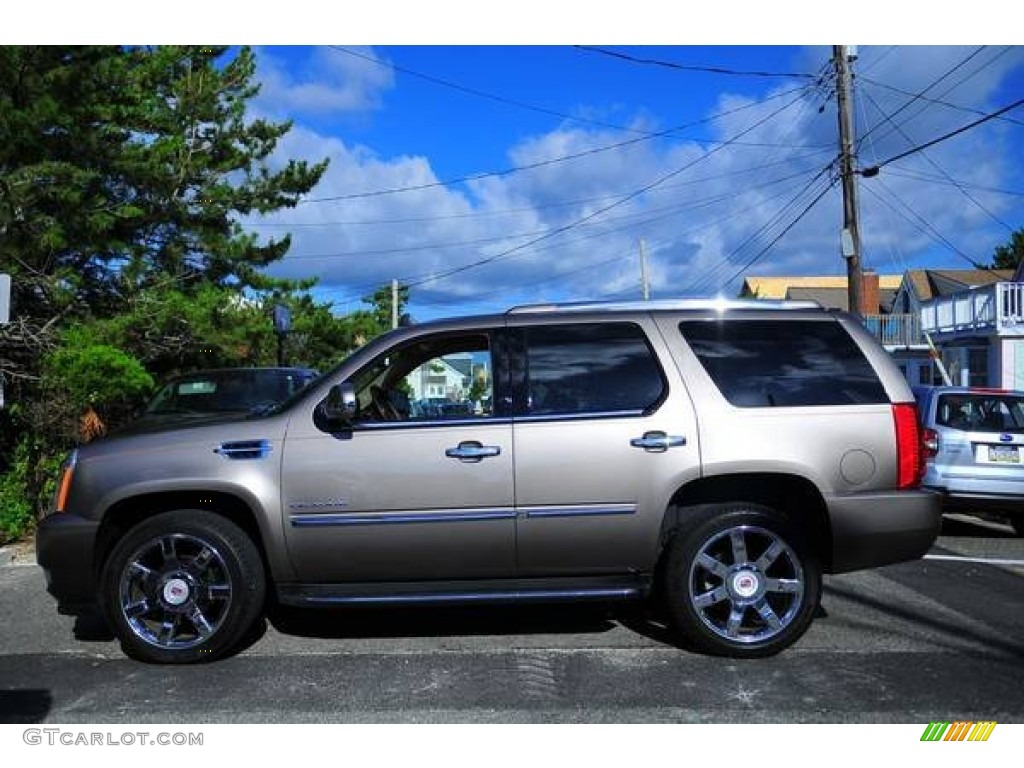 Mocha Steel Metallic 2012 Cadillac Escalade Luxury AWD Exterior Photo #101727402