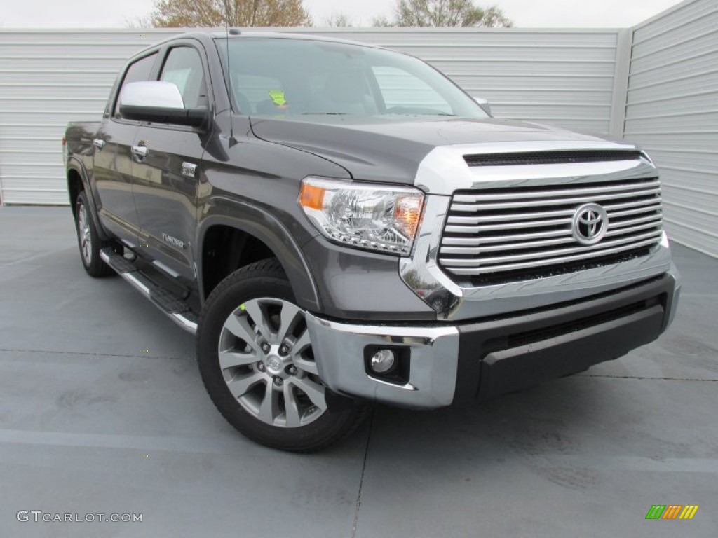 Magnetic Gray Metallic 2015 Toyota Tundra Limited CrewMax Exterior Photo #101727483