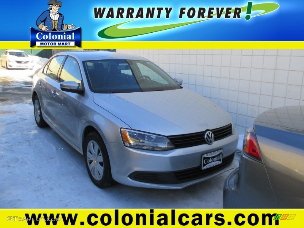 2014 Jetta SE Sedan - Reflex Silver Metallic / Titan Black photo #1