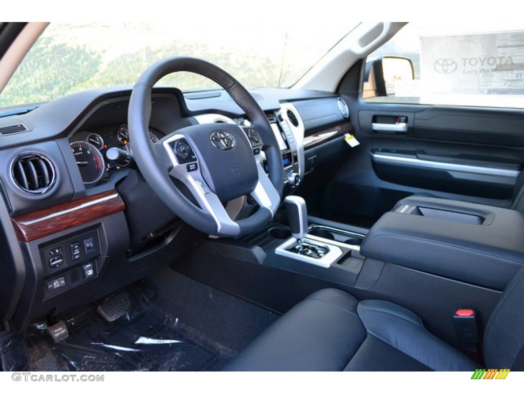 Black Interior 2015 Toyota Tundra Limited Double Cab 4x4 Photo #101728182