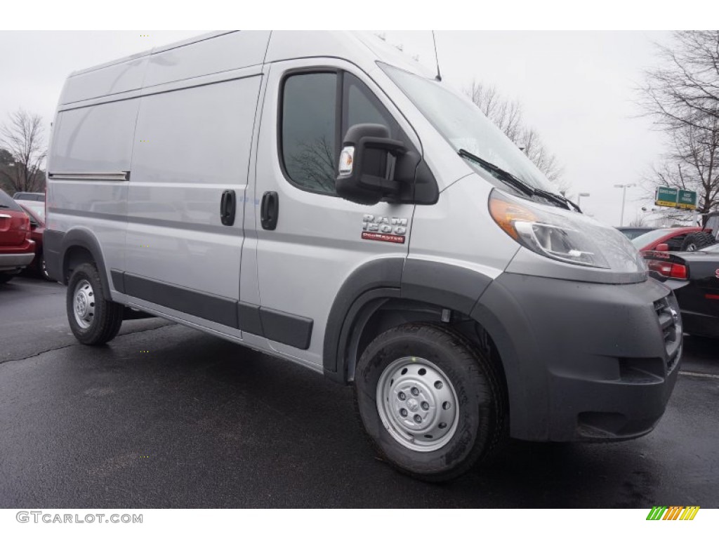 Bright Silver Metallic 2015 Ram ProMaster 1500 High Roof Cargo Van Exterior Photo #101728713