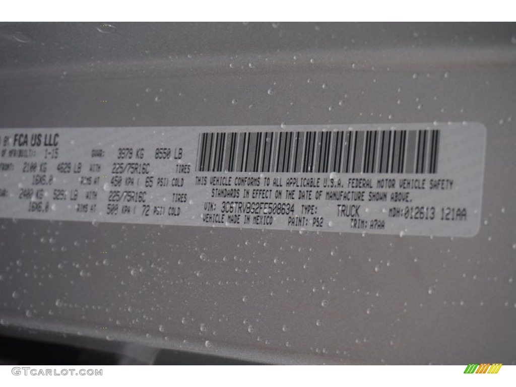 2015 ProMaster Color Code PS2 for Bright Silver Metallic Photo #101728869