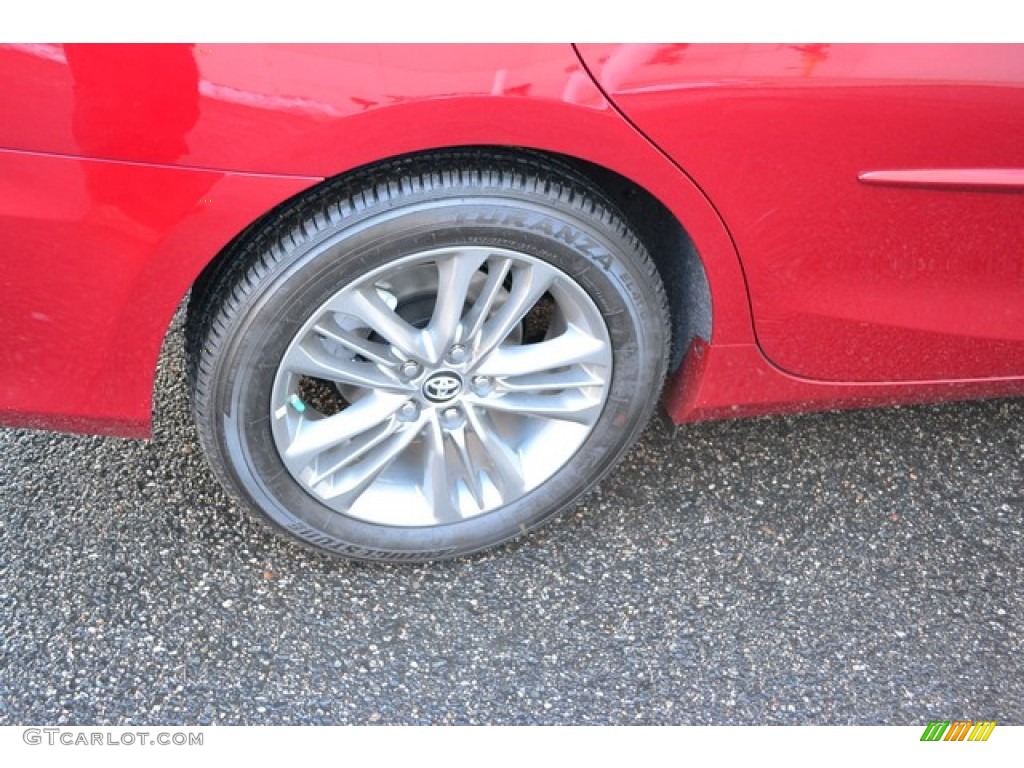 2015 Camry SE - Ruby Flare Pearl / Black photo #9