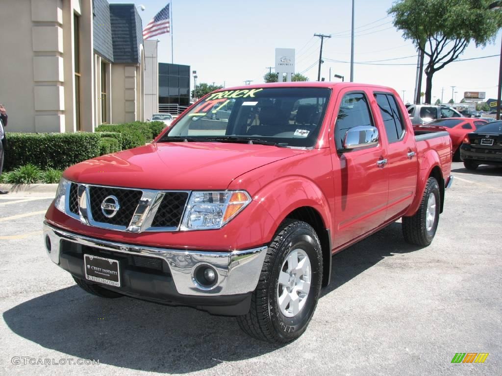 2006 Frontier LE Crew Cab - Red Alert / Charcoal photo #7