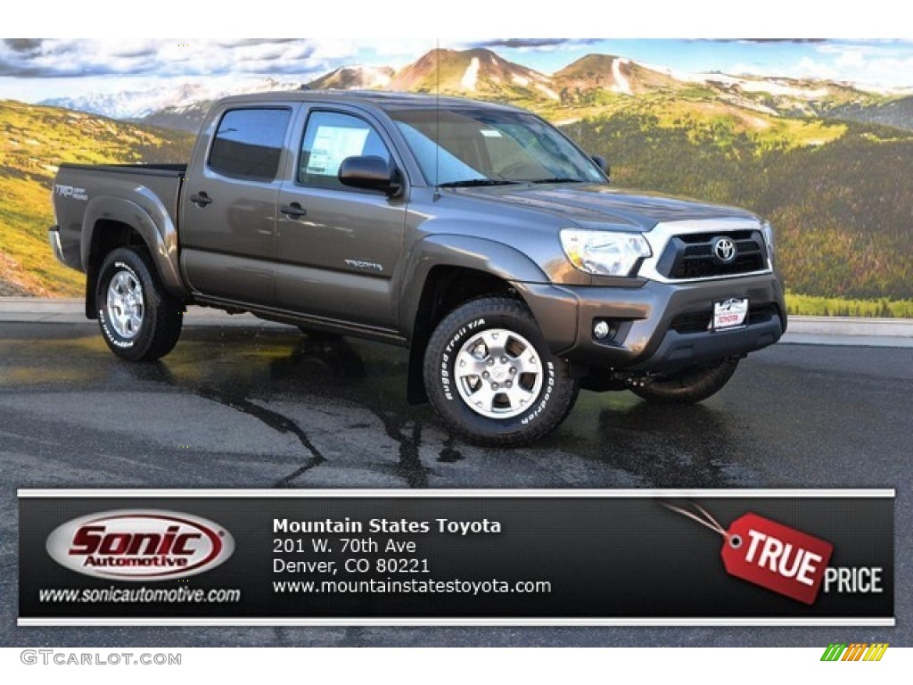 2015 Tacoma V6 Double Cab 4x4 - Pyrite Mica / Graphite photo #1