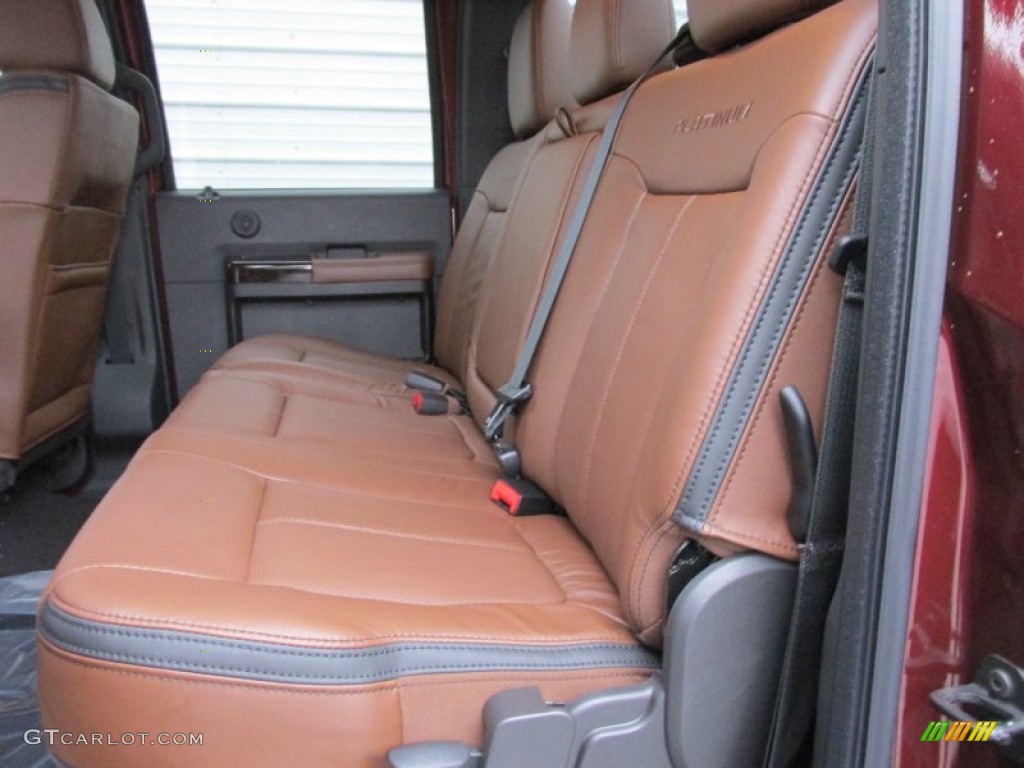 Platinum Pecan Interior 2015 Ford F250 Super Duty Platinum Crew Cab 4x4 Photo #101731737