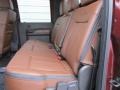 2015 Ford F250 Super Duty Platinum Pecan Interior Rear Seat Photo