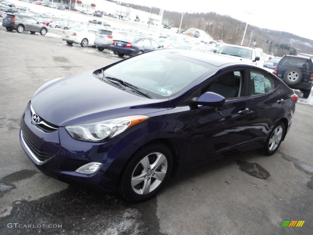 2012 Elantra GLS - Indigo Night Blue / Gray photo #5