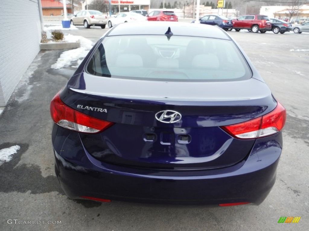 2012 Elantra GLS - Indigo Night Blue / Gray photo #8
