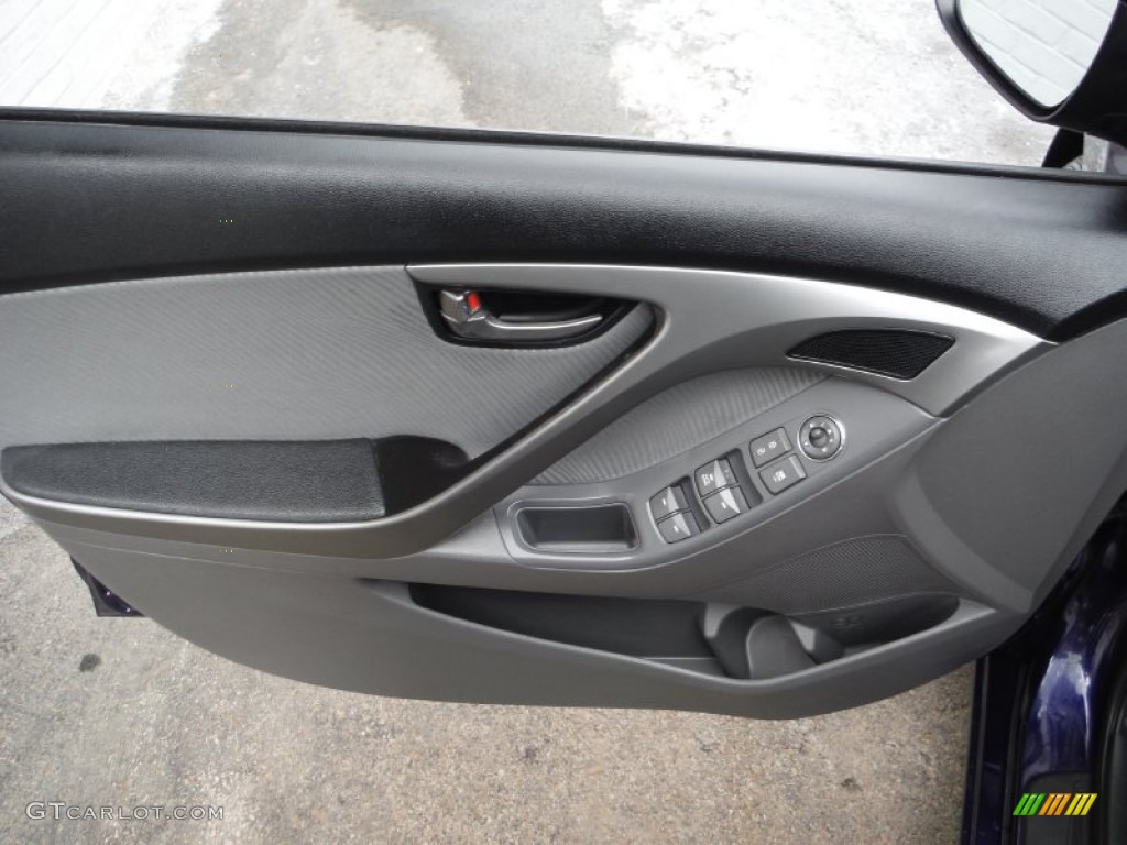2012 Elantra GLS - Indigo Night Blue / Gray photo #11