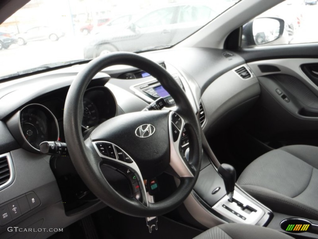 2012 Elantra GLS - Indigo Night Blue / Gray photo #12