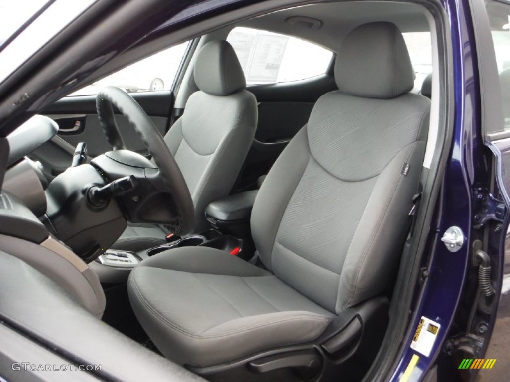 2012 Elantra GLS - Indigo Night Blue / Gray photo #13