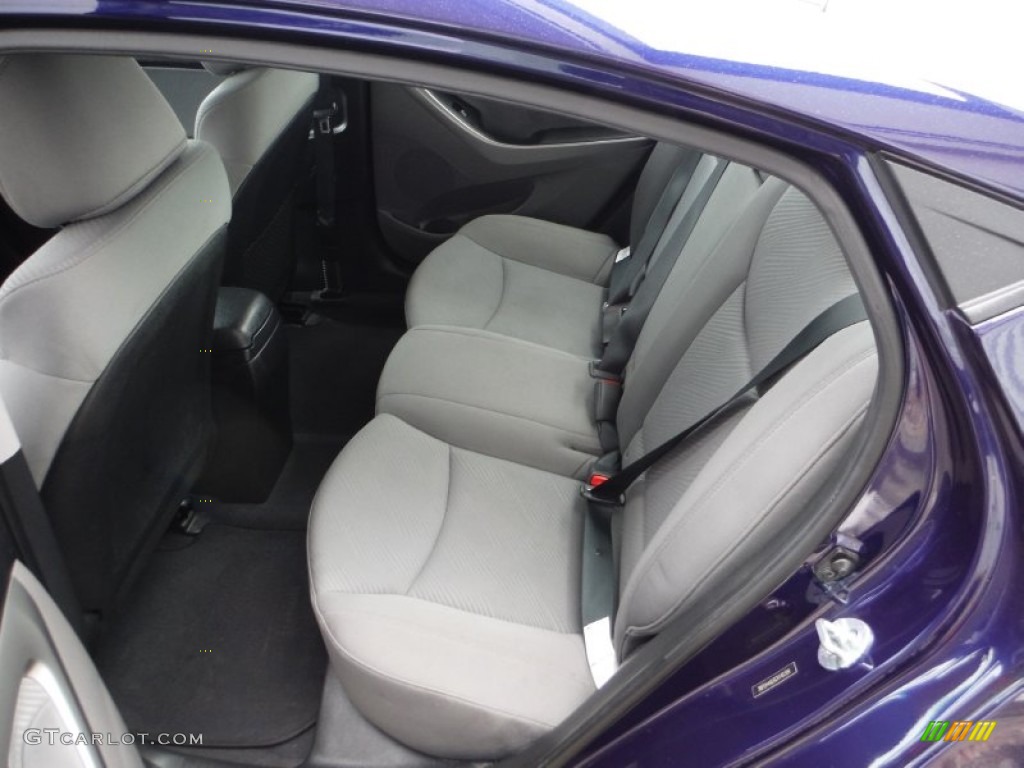 2012 Elantra GLS - Indigo Night Blue / Gray photo #20