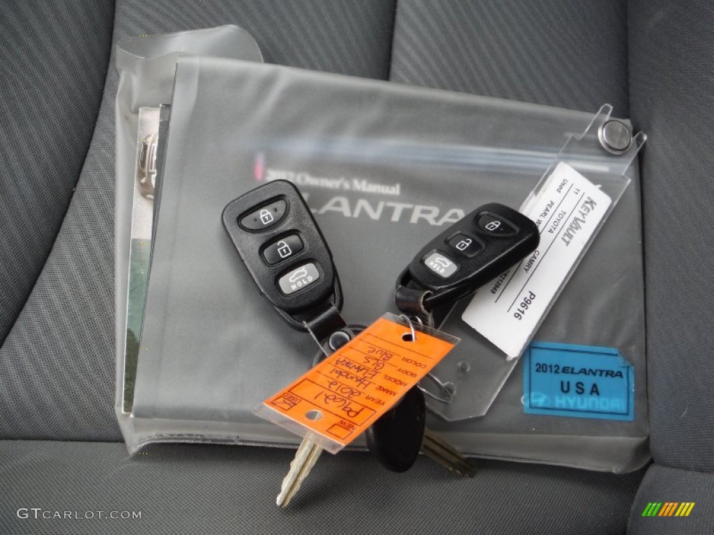 2012 Elantra GLS - Indigo Night Blue / Gray photo #22