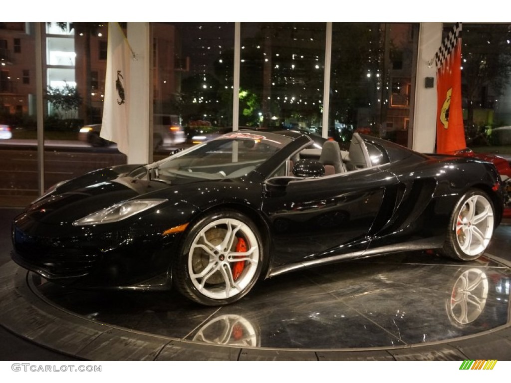 Carbon Black 2014 McLaren MP4-12C 12C Spider Exterior Photo #101734341