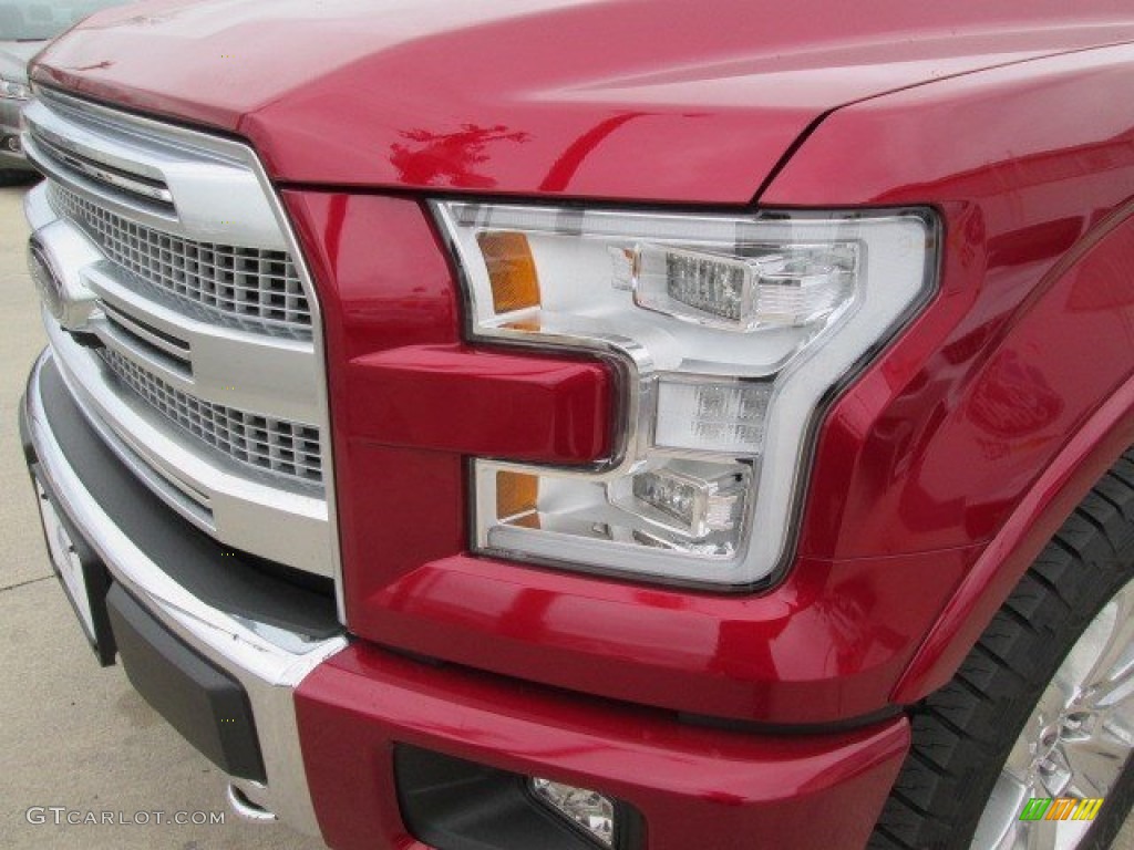 2015 F150 King Ranch SuperCrew 4x4 - Ruby Red Metallic / Platinum Brunello photo #10