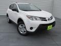 2015 Super White Toyota RAV4 LE  photo #1