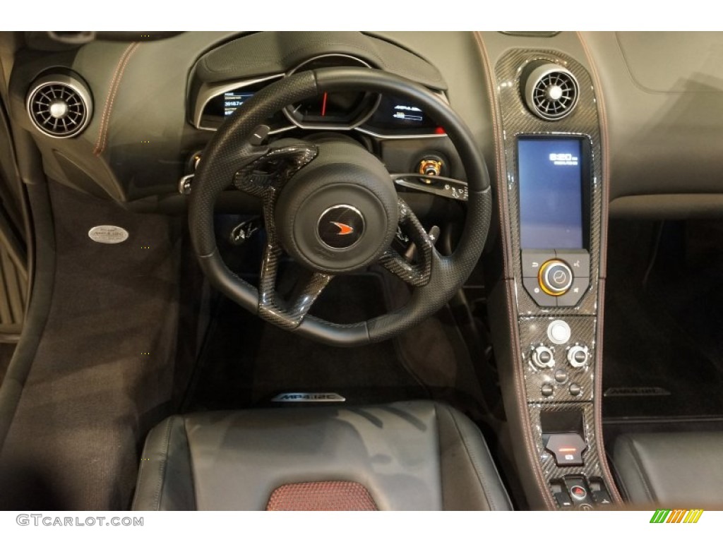 2014 McLaren MP4-12C 12C Spider Carbon Black Steering Wheel Photo #101734791